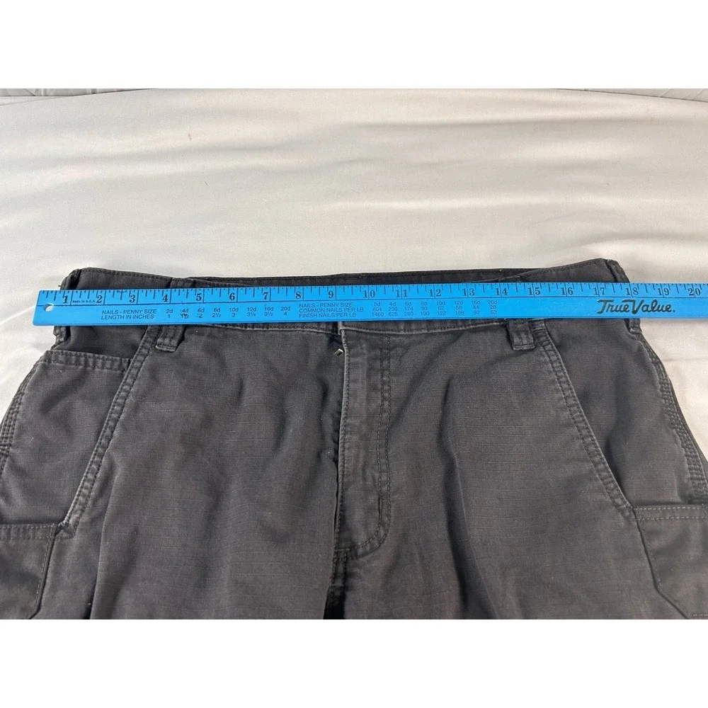 Carhartt Relaxed Fit Cargo Work Pants‎ Mens 36x32 Black Ripstop Utility Outdoor